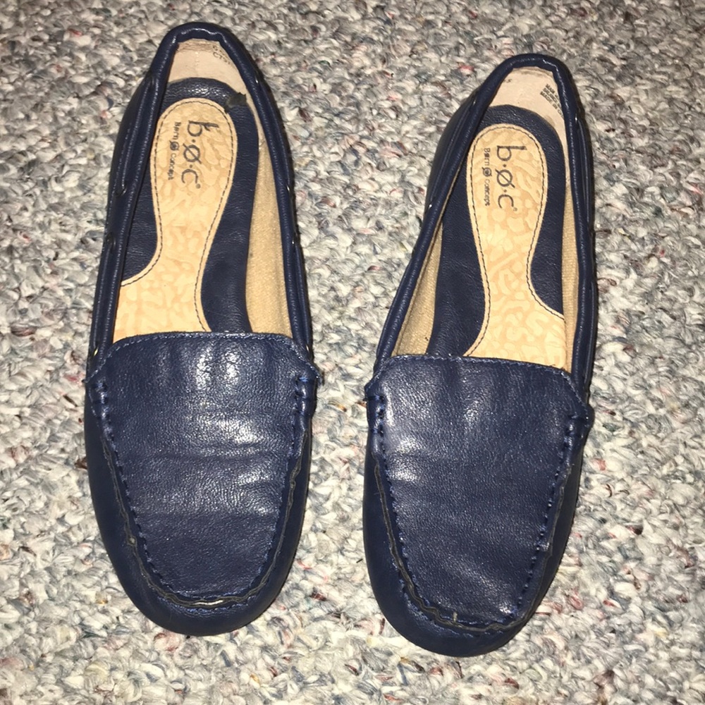 B.O.C. Dark blue leather loafers
